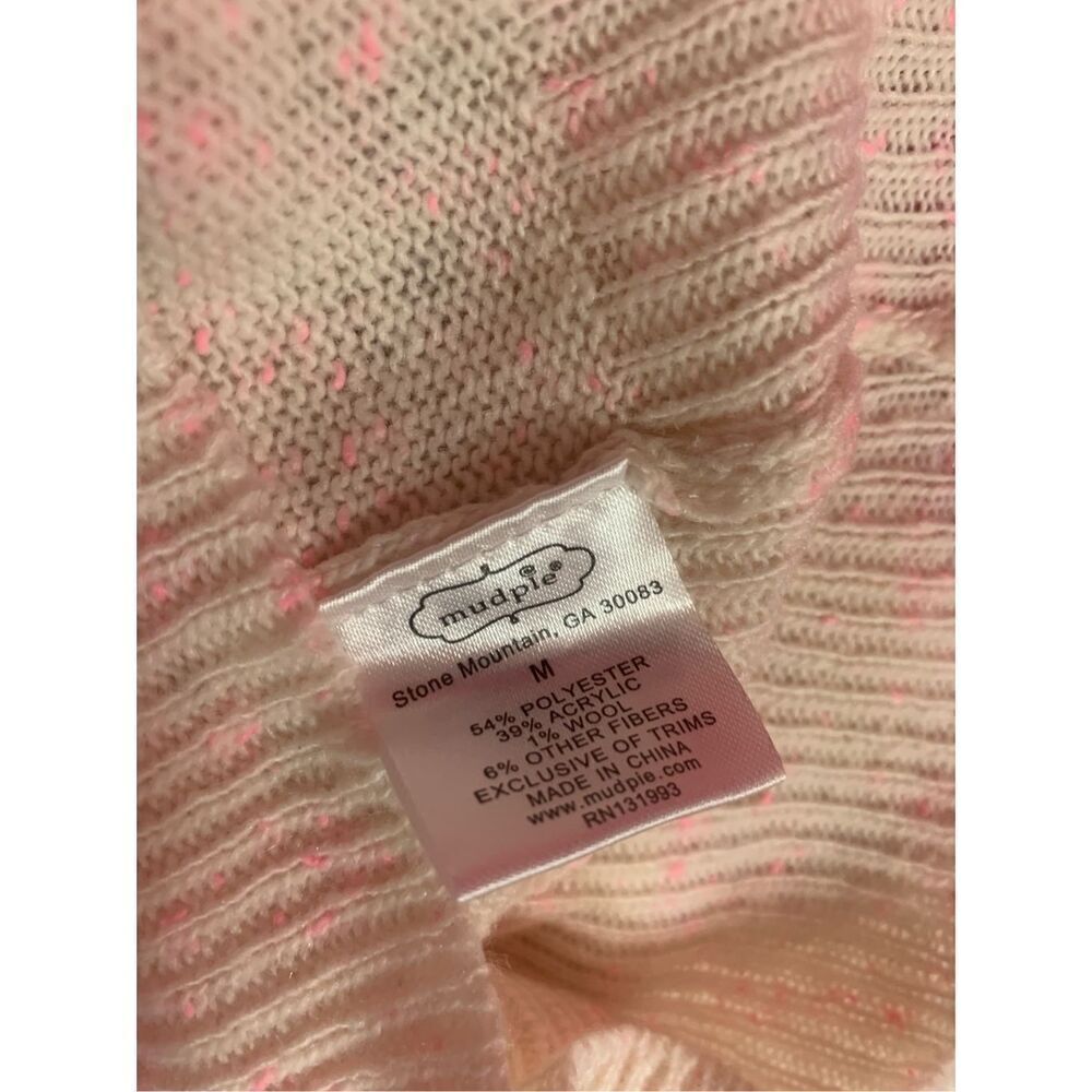 Mud Pie Women's Cream Willa Turtleneck Long Sleeve Pullover Sweater Medium NWT - Picture 6 of 6